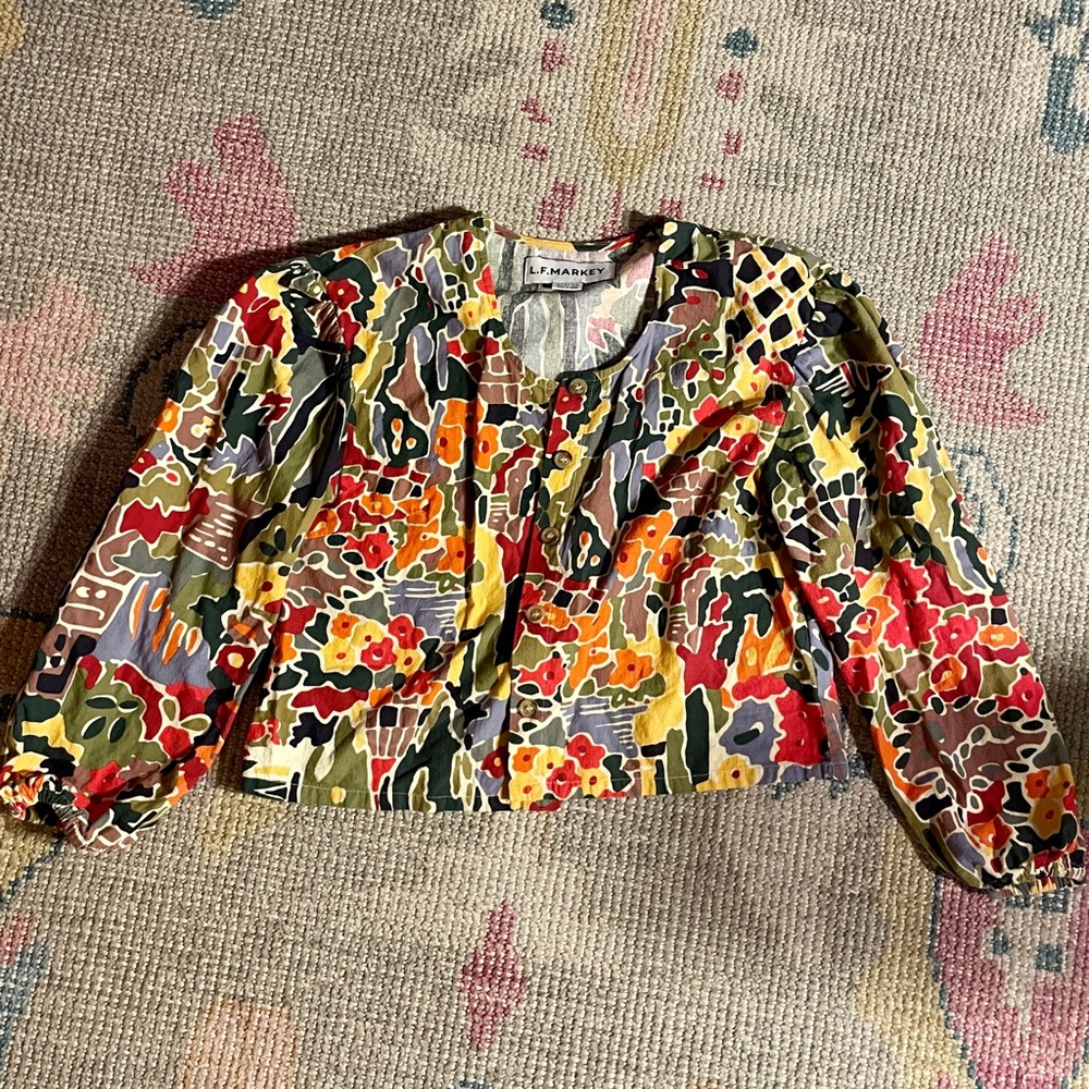 Printed LF Markey Button-up Blouse